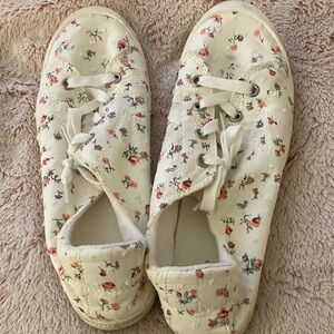 Floral Canvas Sneakers